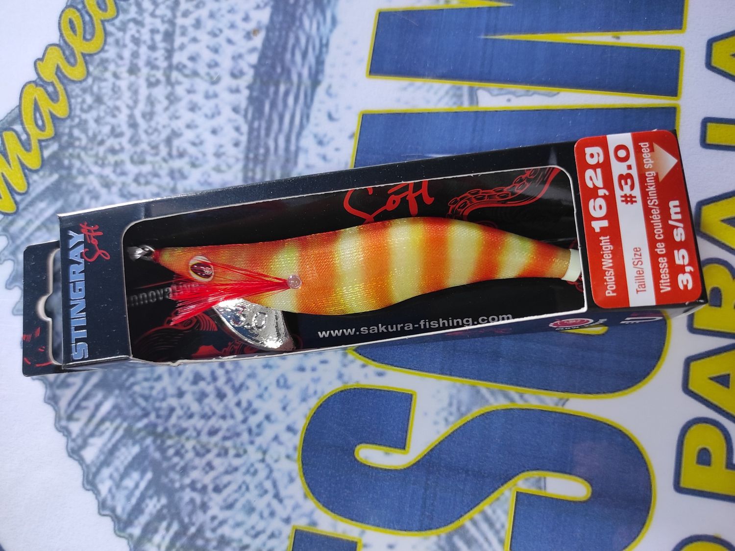 Señuelo Pajarito Sakura 3.0 - 95mm - 16,2Gr - 3,5s/m - Glow Orange Shrimp