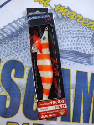 Señuelo Pajarito Sakura 3.0 - 95mm - 16,2Gr - 3,5s/m - Glow Zebra White/Orange
