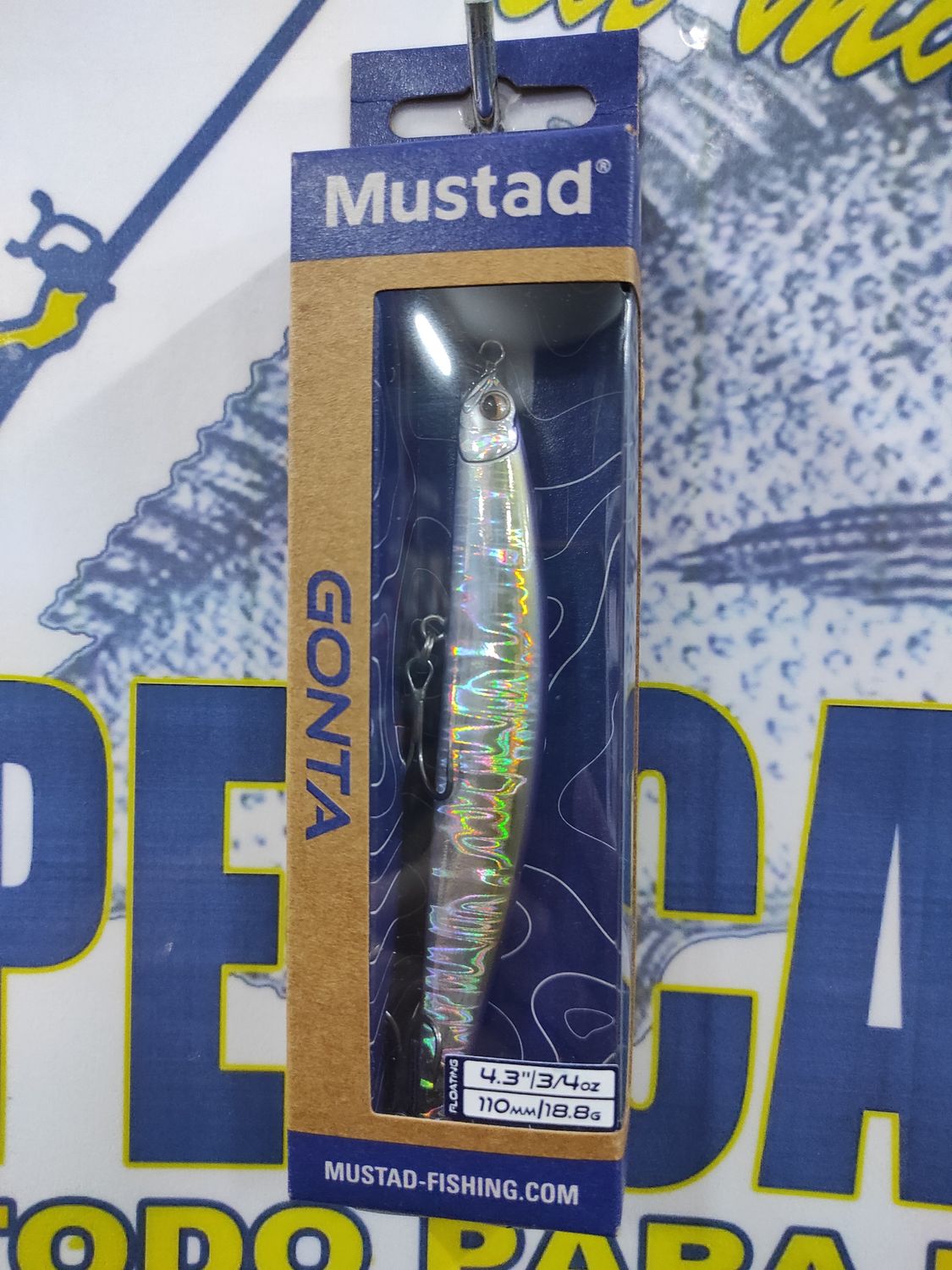 Paseante Mustad Gonta 4,3" - 110mm - 18,8Gr - 005