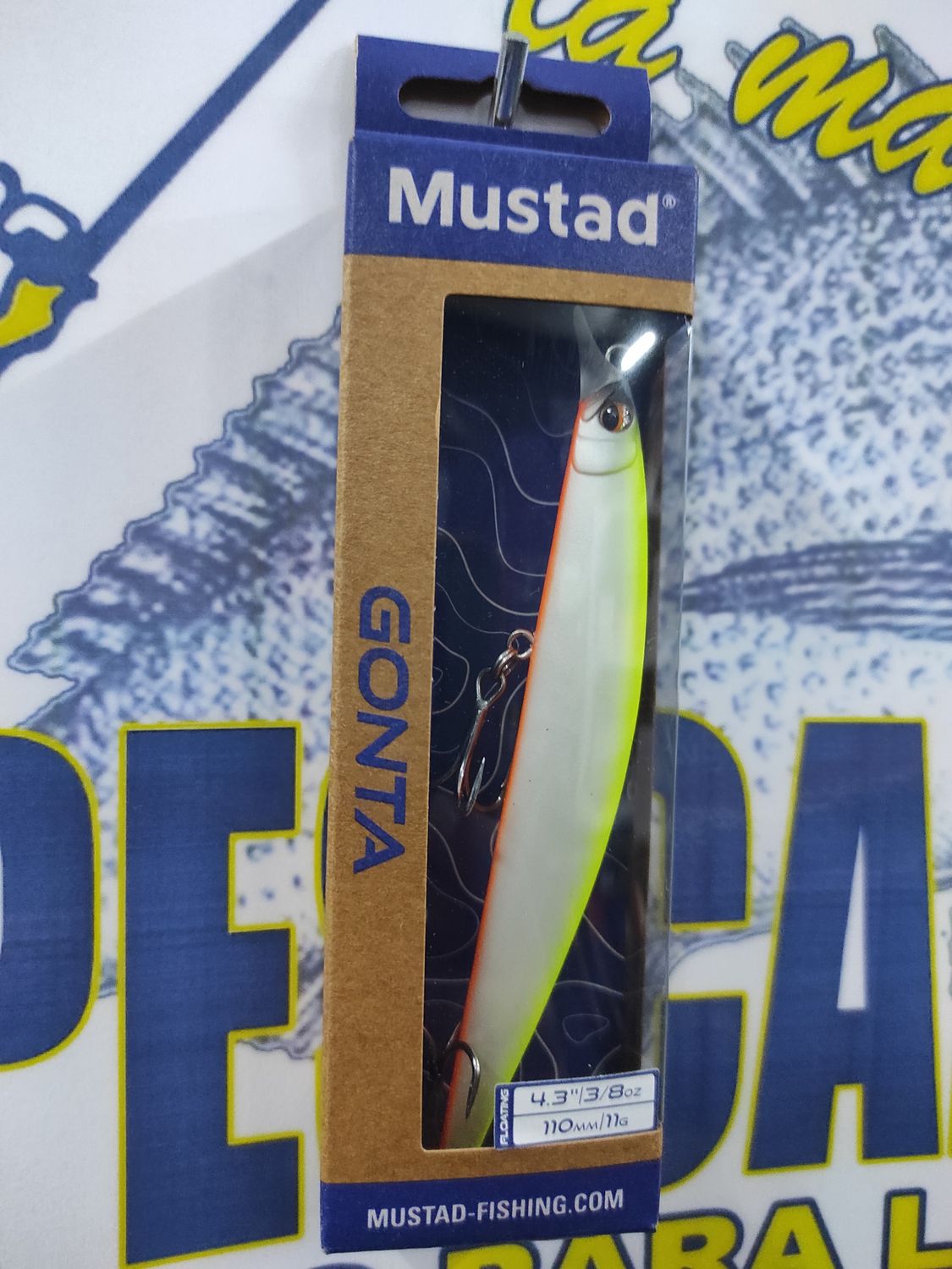Paseante Mustad Gonta 4,3" - 110mm - 18,8Gr - 007