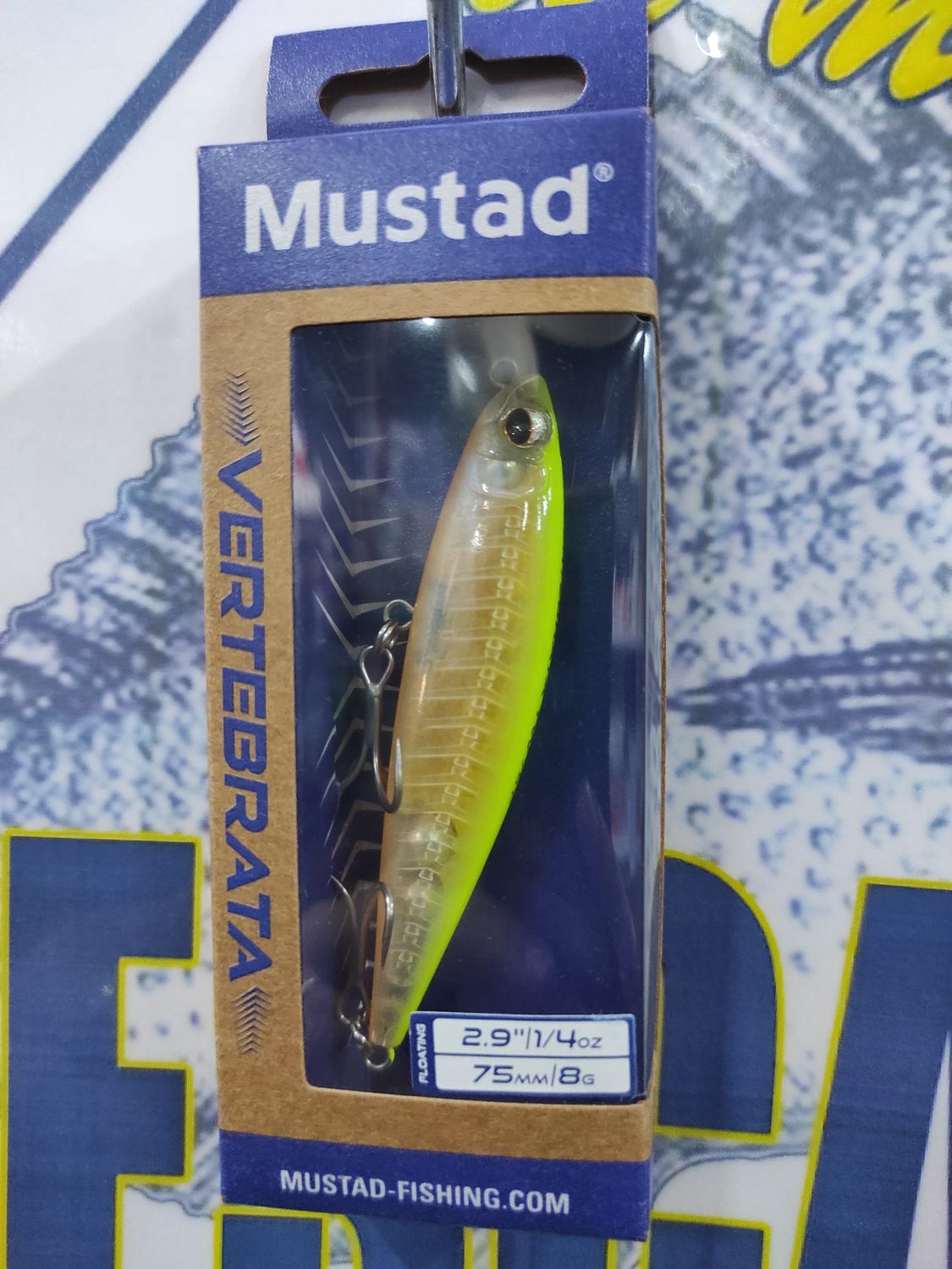 Paseante Mustad Vertebrata 2,9" - 75mm - 8Gr - 002