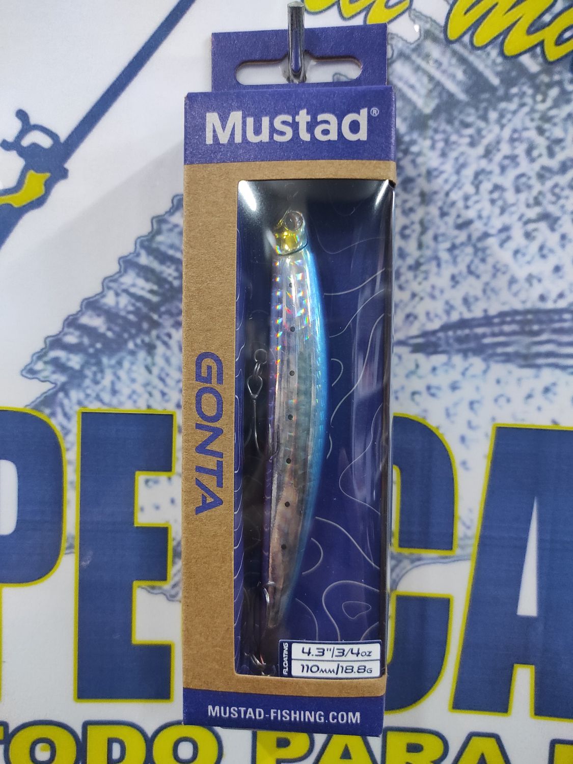 Paseante Mustad Gonta 4,3" - 110mm - 18,8Gr - 001