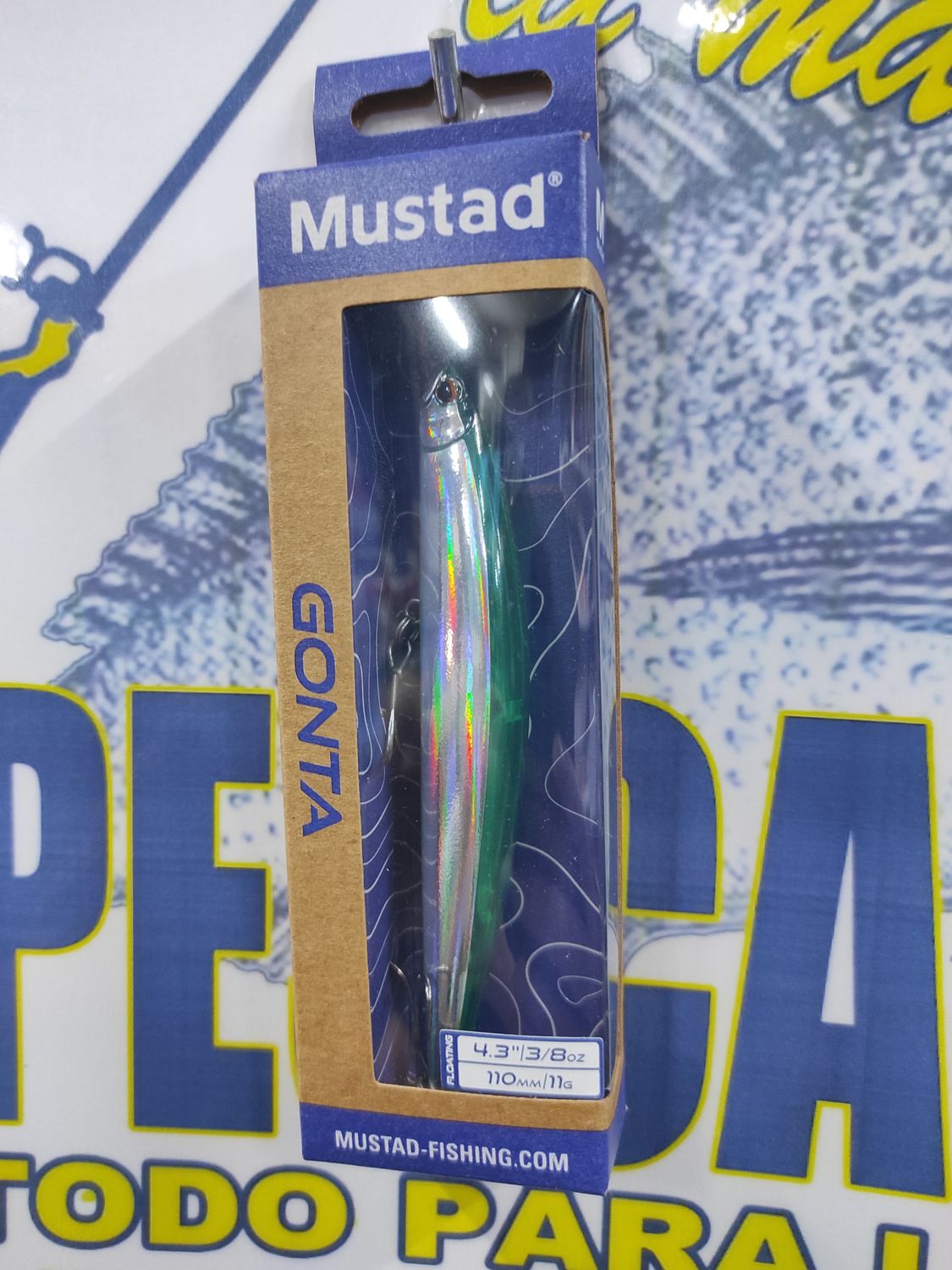 Paseante Mustad Gonta 4,3" - 110mm - 18,8Gr - 004