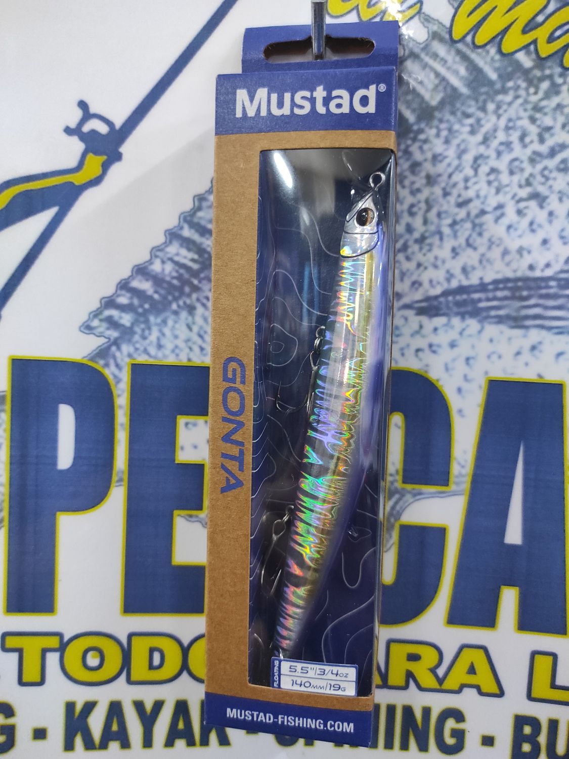 Paseante Mustad Gonta 5.5" - 140mm - 19Gr - 005