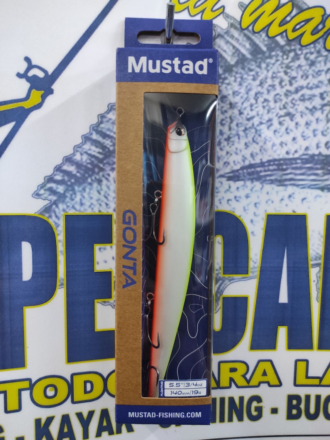 Paseante Mustad Gonta 5.5" - 140mm - 19Gr - 007