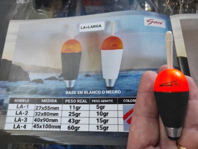 Flotador Artesanal Gaci LA1 Plomado - 27x55mm - 11/5Gr