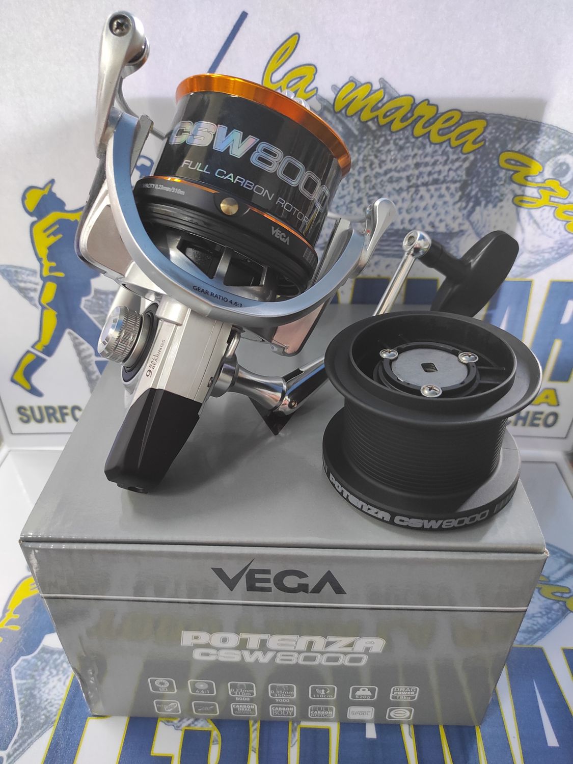 Carrete Vega Potenza CSW8000 - 2 Bobinas