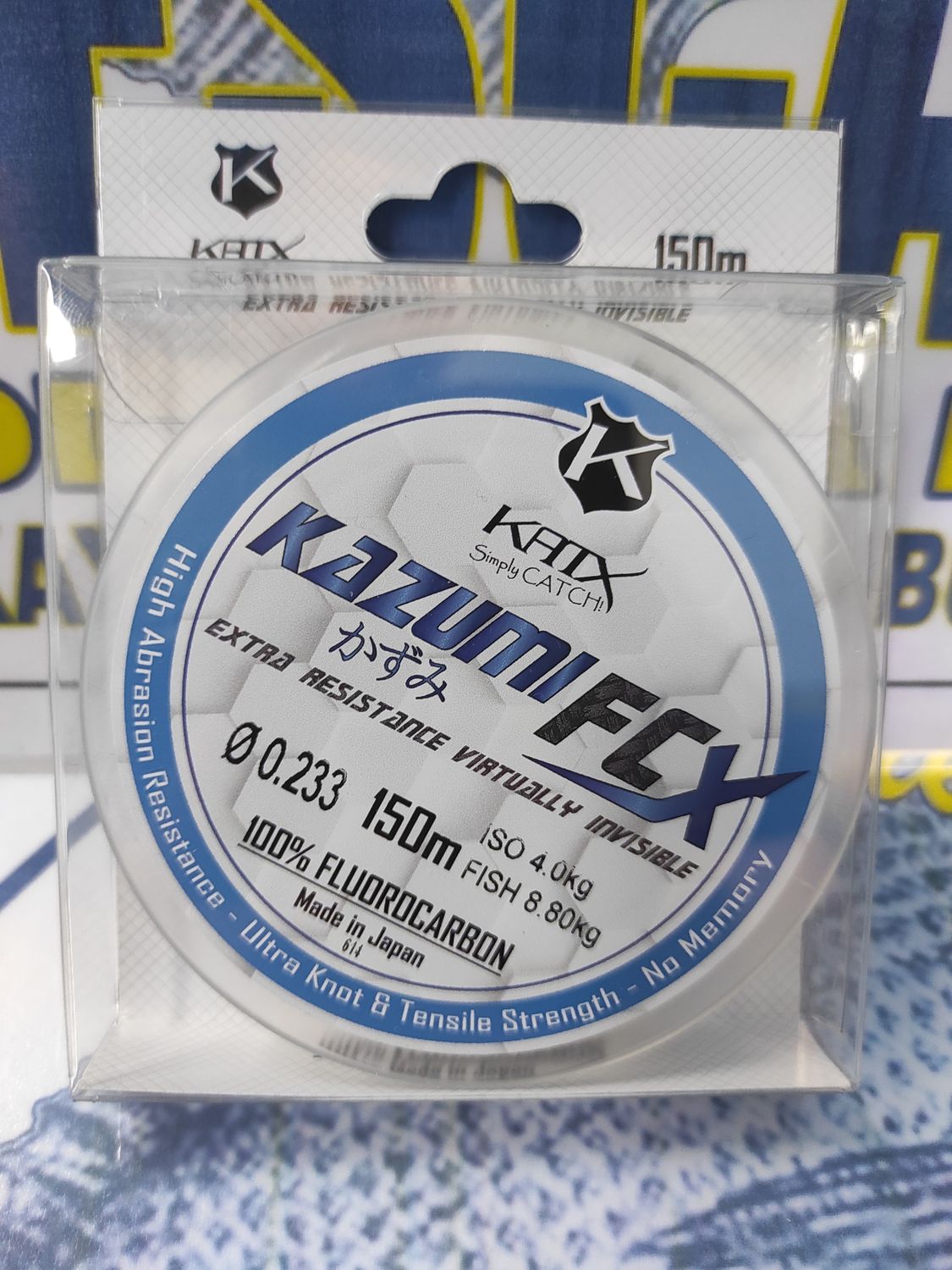 Línea 150 Mtr - 0.233mm - 4.0 Kg - 100% FluoroCarbon - Kazumi FCX