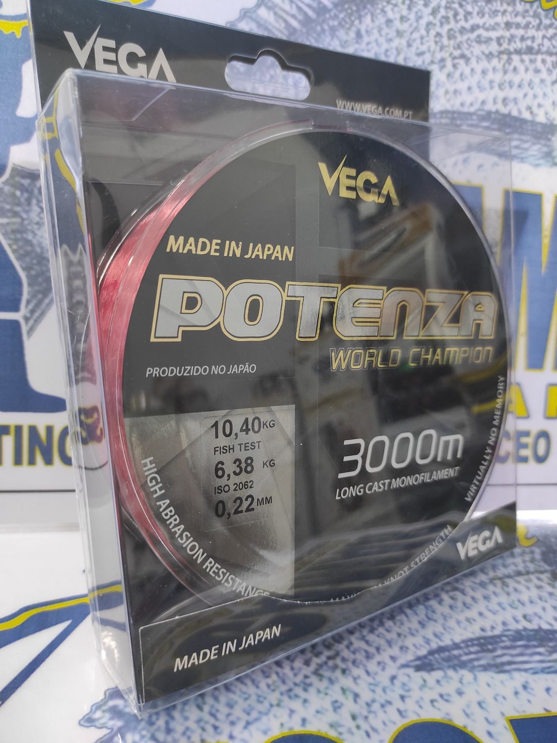 Línea 3000 Mtr - 0.22 mm - 10,40 Kg - POTENZA WORLD CHAMPION - Vega