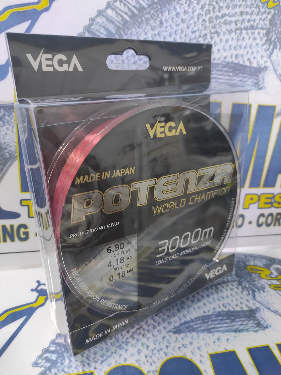 Línea 3000 Mtr - 0.18 mm - 6,90 Kg - POTENZA WORD CHAMPION - Vega