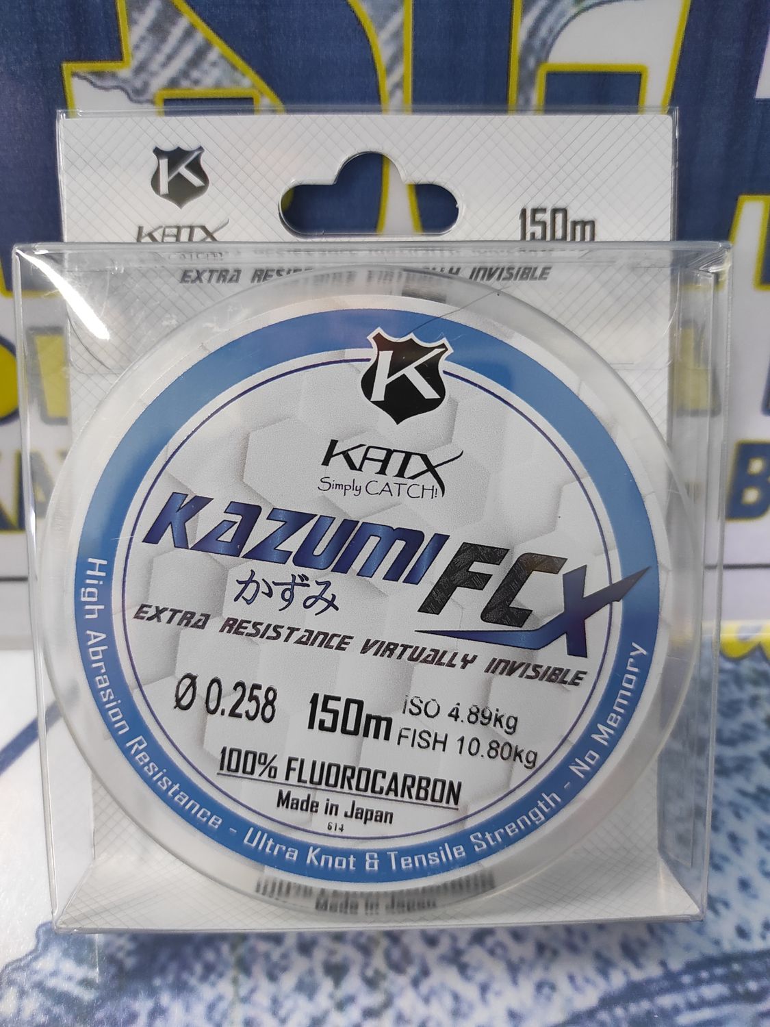 Línea 150 Mtr - 0.258mm - 4,89 Kg - 100% FluoroCarbon - Kazumi FCX