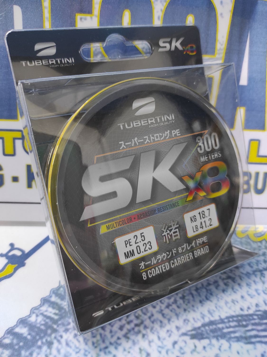Línea 300 Mtr - 0.23mm / PE 2.5 - 18,70Kg - SK 8X TUBERTINI
