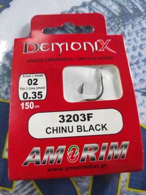 Anzuelo Demonix 2 - 0.35mm - 1.50Mtr - Chinu 3203F - Amorim