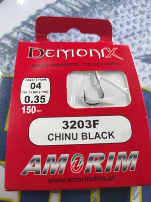 Anzuelo Demonix 4 - 0.35mm - 1.50Mtr - Chinu 3203F - Amorim
