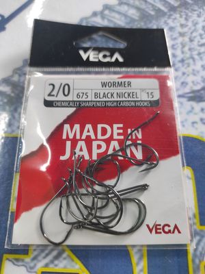 Anzuelo Vega Wormer 2/0 - 675 - 15und - ojal