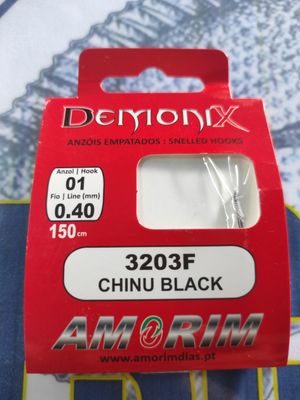 Anzuelo Demonix 1 - 0.40mm - 1.50Mtr - Chinu 3203F - Amorim