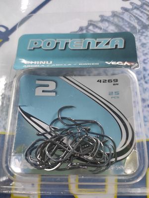 Anzuelo Vega Potenza 2 - 4269 - 25 unid - ojal