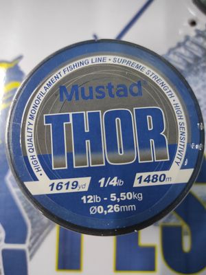 Línea 1480 Mtr - 0.26 mm - 5,50Kg - THOR MUSTAD