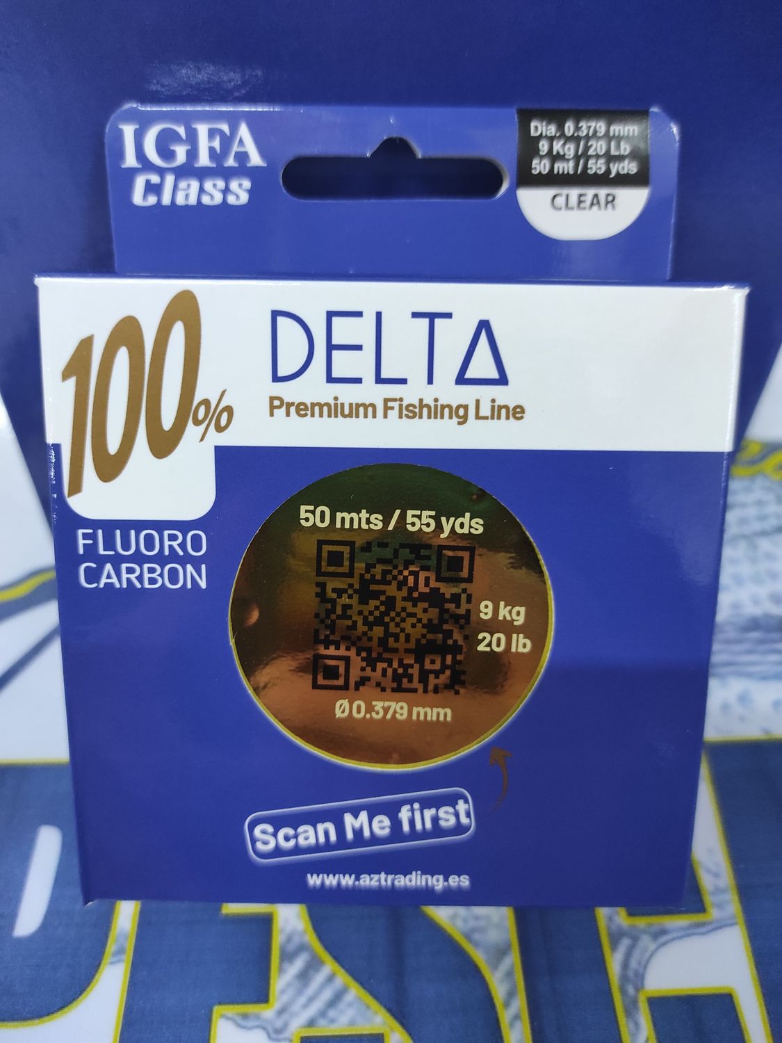 Linea DELTA 50Mtr - 0.379mm - 9Kg - 100%FluoroCarbon
