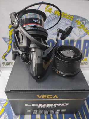 Carrete Vega Legend GTE 9000 - 10 Rod / 4:6:1 / 110cm / 550Gr / 18Kg Freno / 2 Bobinas