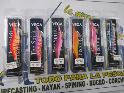 Señuelos Pajaritas VEGA Egi Rattle Squid Jig 3.0 - 95mm - 16,4Gr - Con sonajero