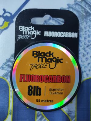 Línea Blacky Magic Leader 8Lb - 55 Mtr - 0.24 - FluoroCarbon