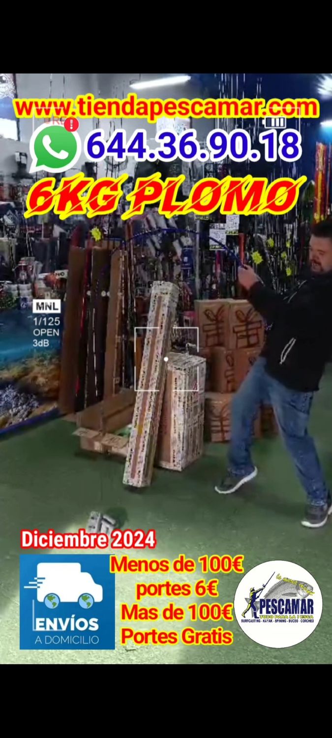 Caña Blue CRAB 2.40Mtr - Max 9 Kg