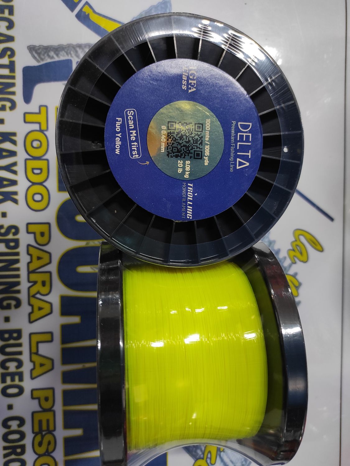 Linea Delta Trolling 0.40mm - 1000Mtr - 9.09Kg - YELLOW