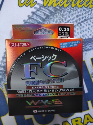 Linea 150Mtr WKS Turkana 0.30 - 13Kg - FC FLUOROCARBON LINE - Extra Strong - Invisible Wáter - No Memory Line