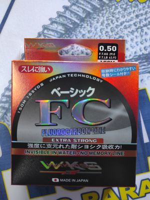 Linea 150Mtr WKS Turkana 0.50 - 29Kg - FC FLUOROCARBON LINE - Extra Strong - Invisible Wáter - No Memory Line