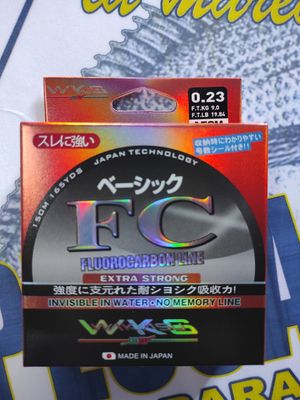 Linea 150Mtr WKS Turkana 0.23 - 9Kg - FC FLUOROCARBON LINE - Extra Strong - Invisible Wáter - No Memory Line