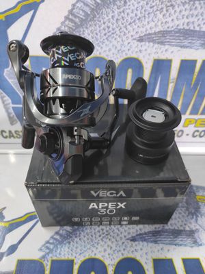 Carrete Vega APEX30 - 6 Ball - 5.1:1 - 69cmV - 255Gr - 8Kg Freno