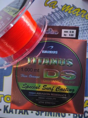 Linea 1000 Mtr - 0.18 - 4.60 Kg - Barros TITANUS DS Orange