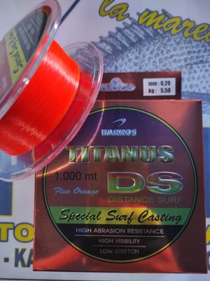 Linea 1000 Mtr - 0.20 - 5.50 Kg - Barros TITANUS DS Orange