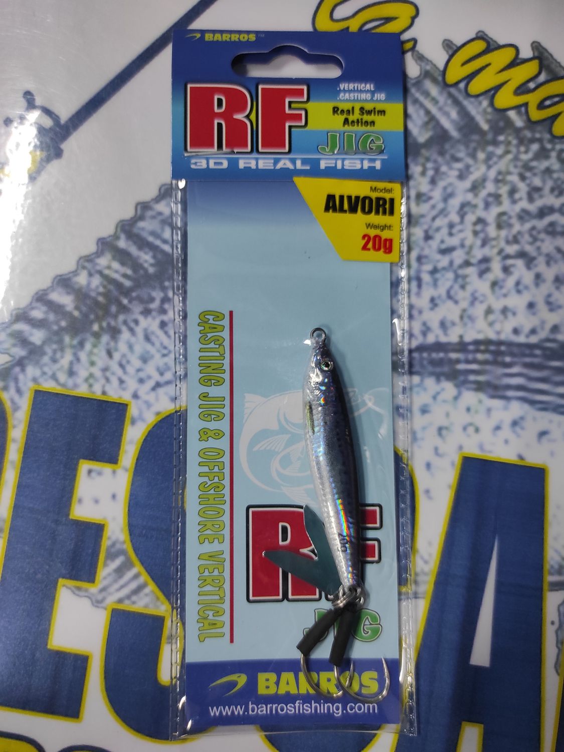 Jig BARROS - RF ALVORI 20Gr - Real Fish 3D - Color 022 SE