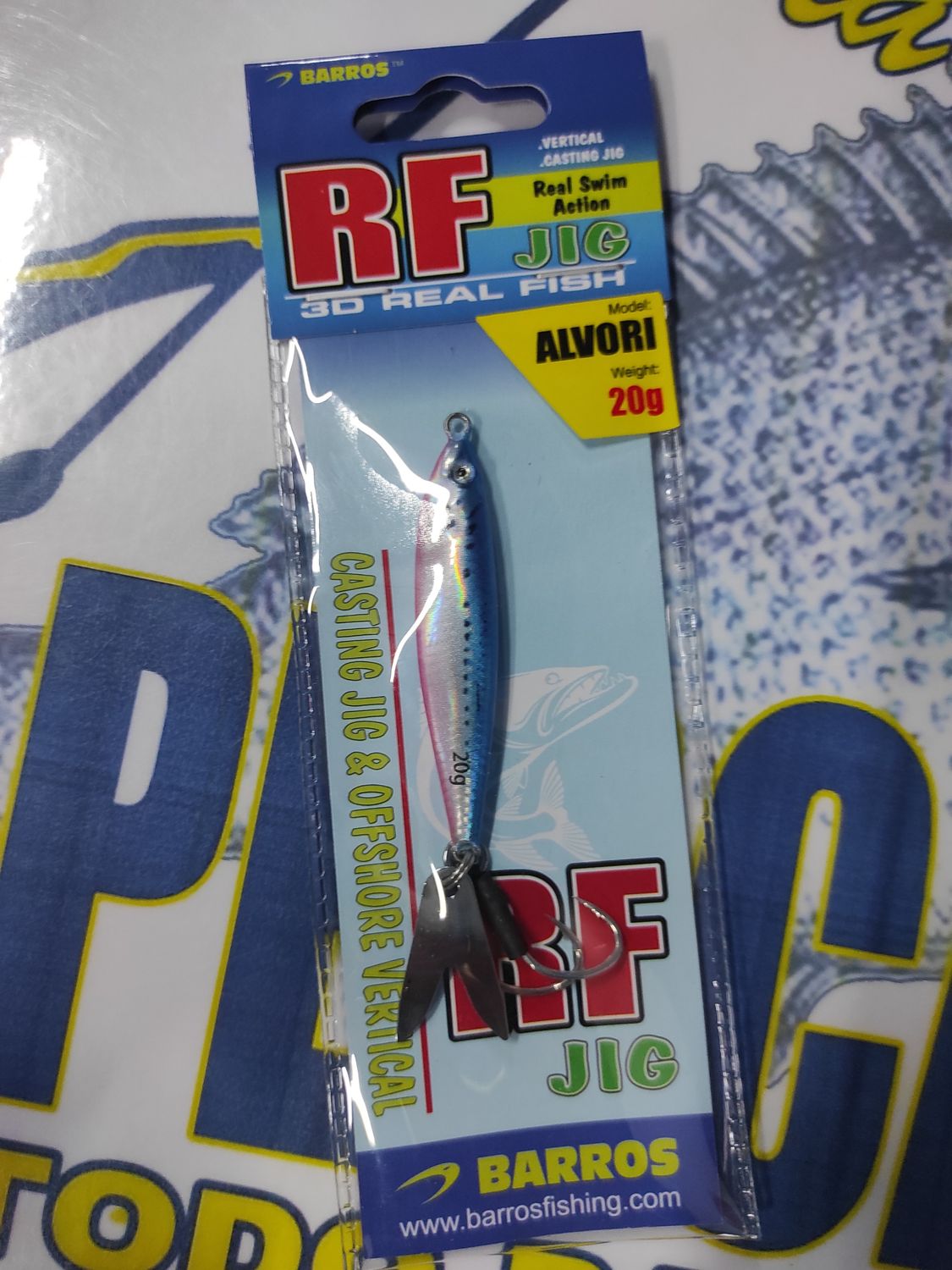 Jig BARROS - RF ALVORI 20Gr - Real Fish 3D - Color 025 BR