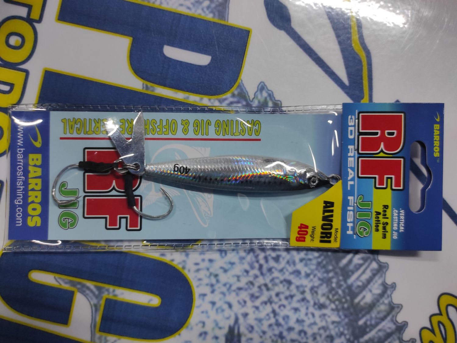 Jig BARROS - RF ALVORI 40Gr - Real Fish 3D - Color 043 PX