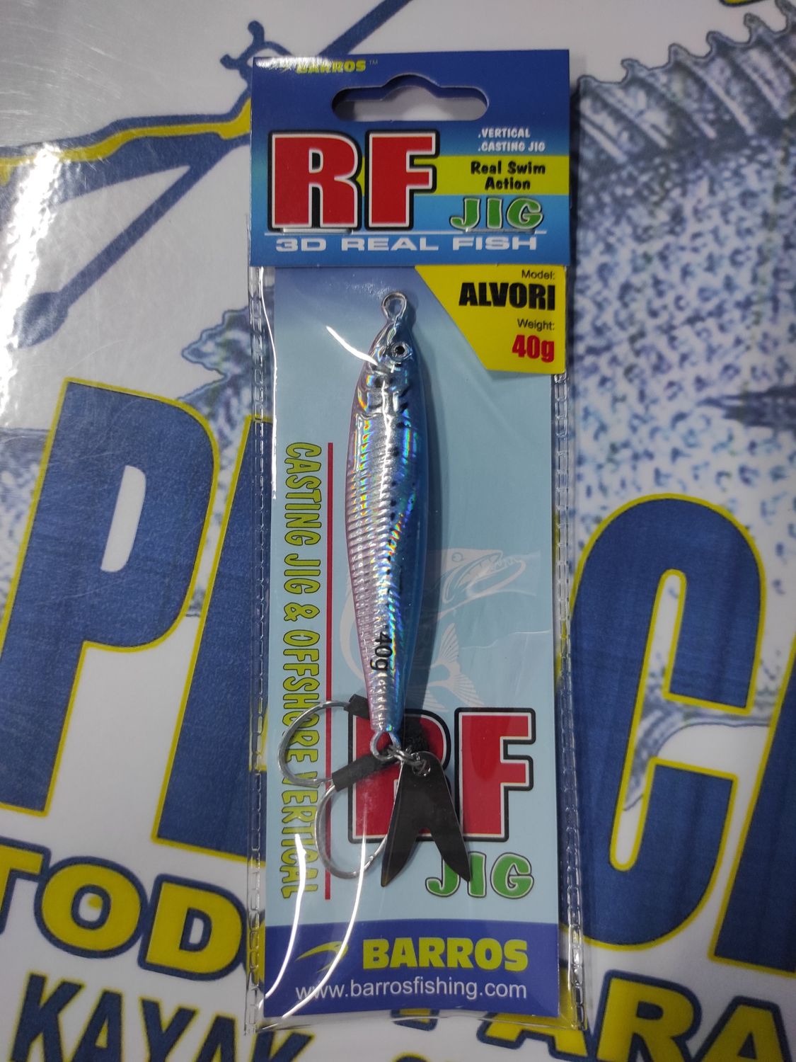 Jig BARROS - RF ALVORI 40Gr - Real Fish 3D - Color 045 BR