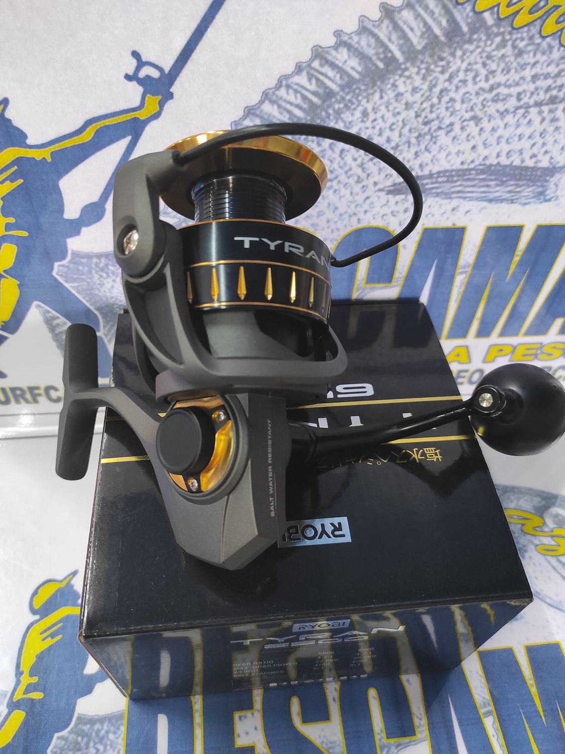 Carrete Ryobi TYRAN 6500 - 22Kg - 4.7:1 - 476Gr - 9+1 Ball