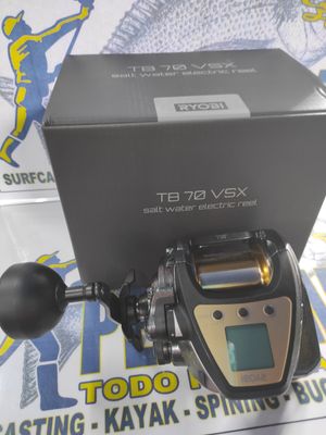 Carrete Eléctrico Ryobi TB70 VSX - Salt Wáter Reel - 3.5:1 - 6+1 Ball - Computer control system