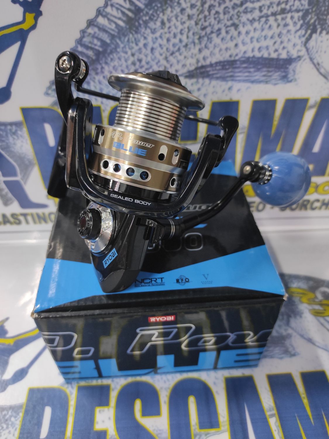 Carrete Ryobi AP POWER Blue 4000 - 5.0:1 - 5Kg Freno - 310Gr - Ball 5+1