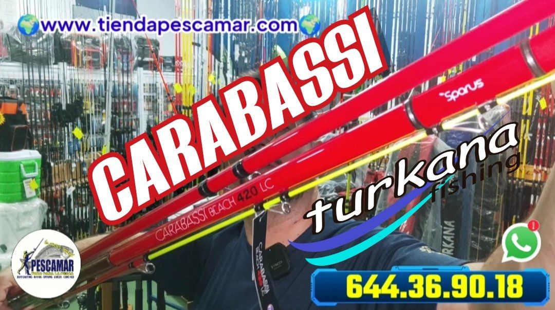 Caña Sparus CARABASSI Beach LC 420 - Turkana - Híbrida Fuji Carbono