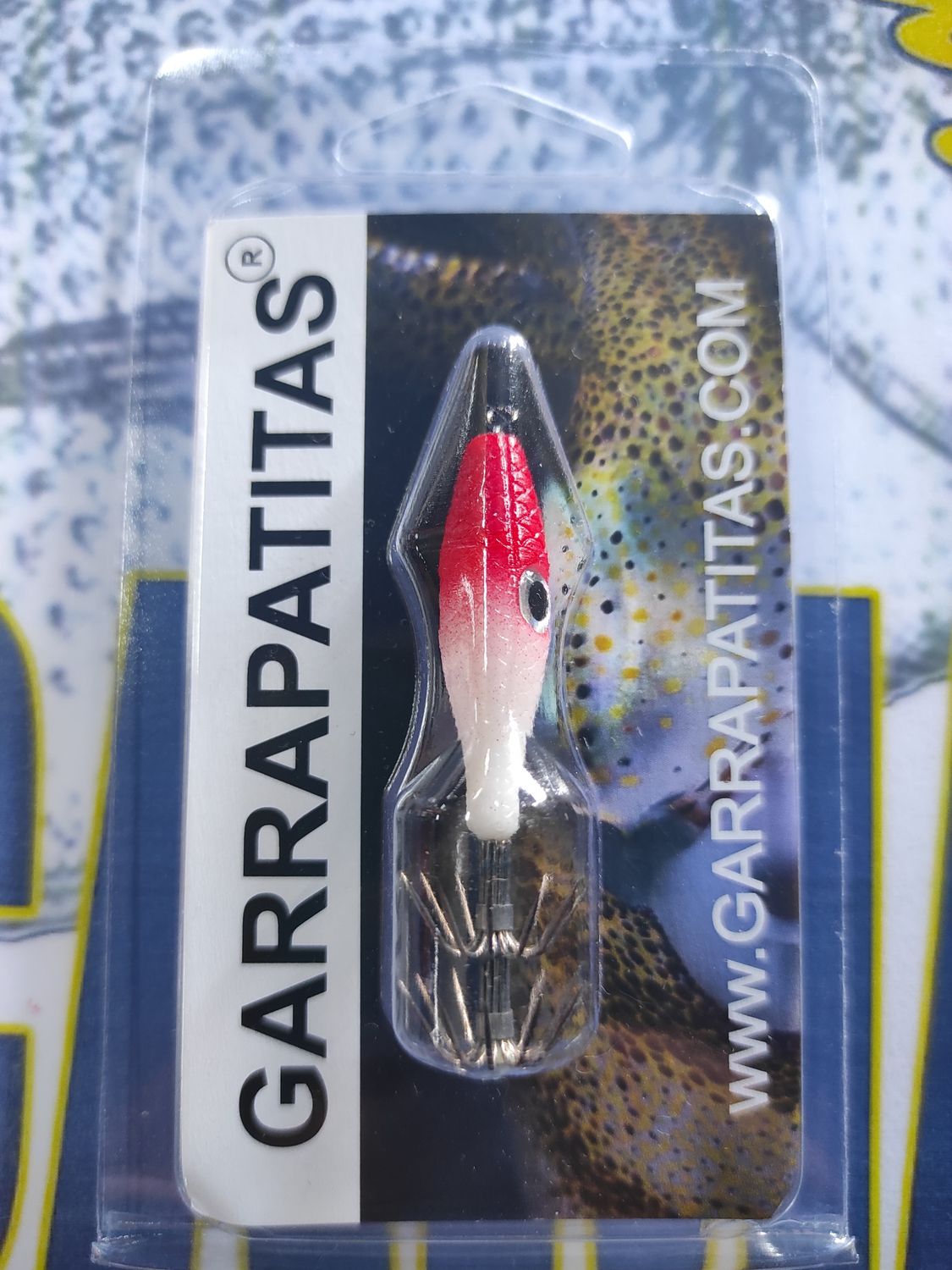 Señuelo Garrapatitas 59mm - 2,6Gr - Roja/Blanca