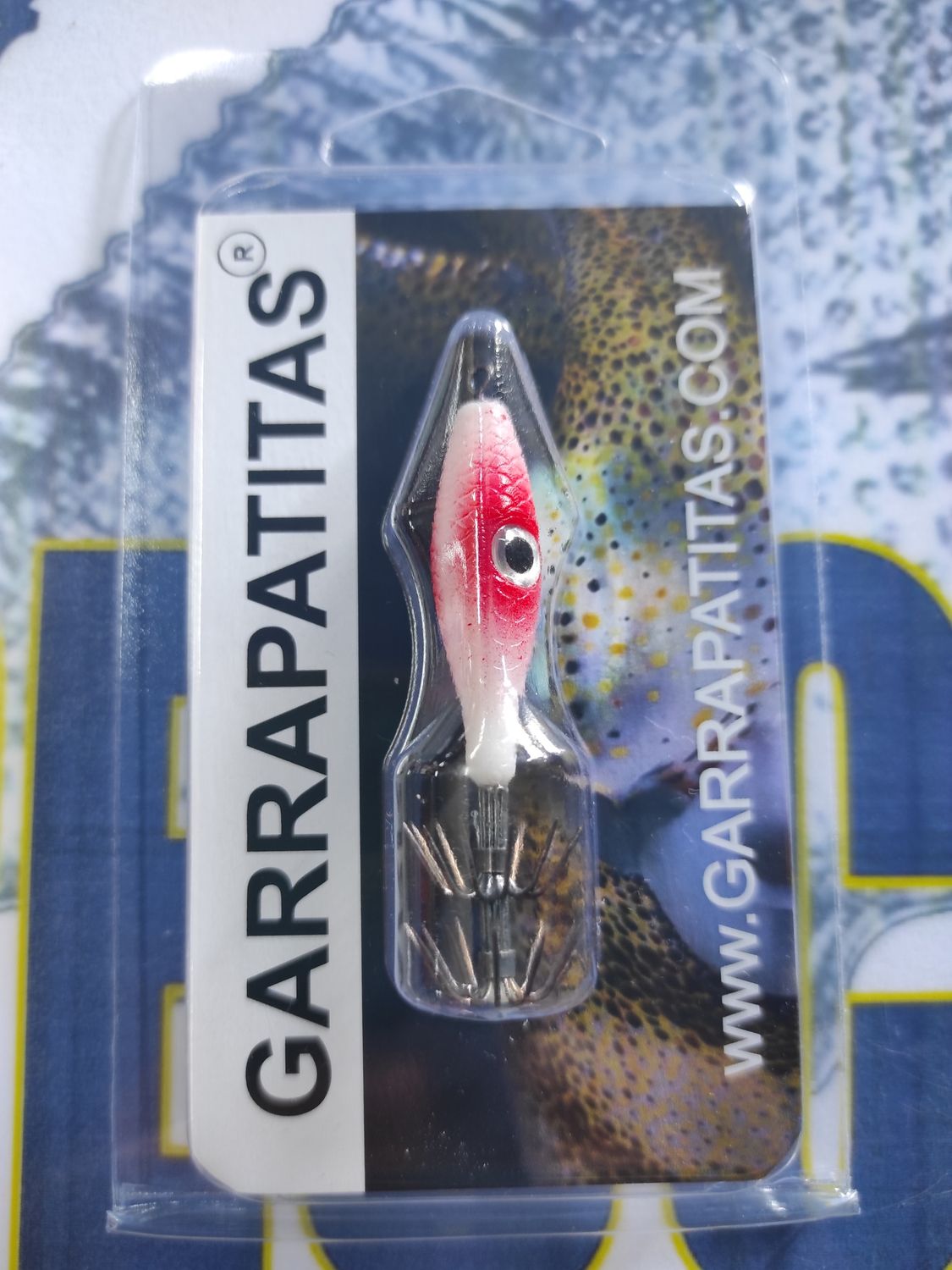 Señuelo Garrapatitas 59mm - 2,6Gr - Blanca/Ojo Rojo