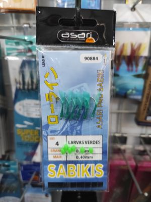 Plumilla Larvas Verdes num4 - 6anz