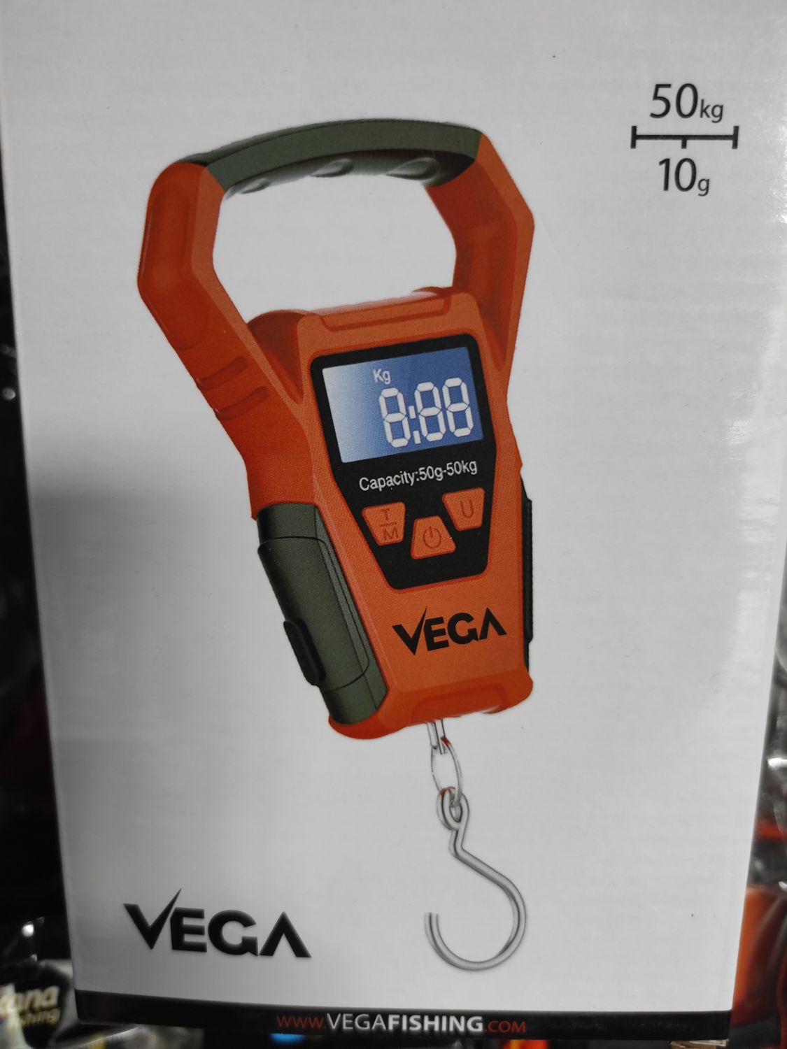 Peso Digital VEGA con Metro - 50Kg - 10Gr - WaterProof