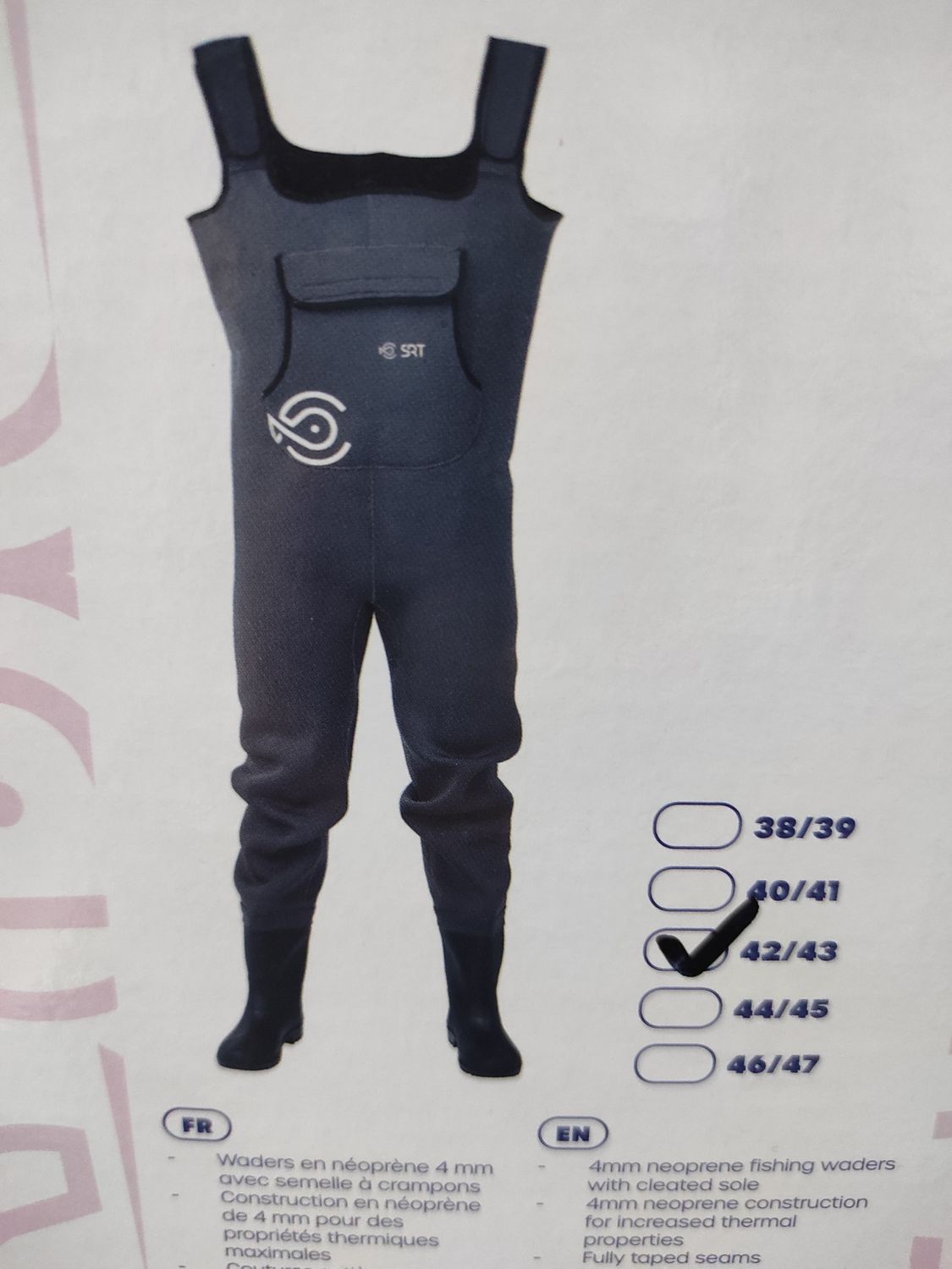 VADEADOR Waders Neopreno Thermo Protect - Suela Tacos - 42/43