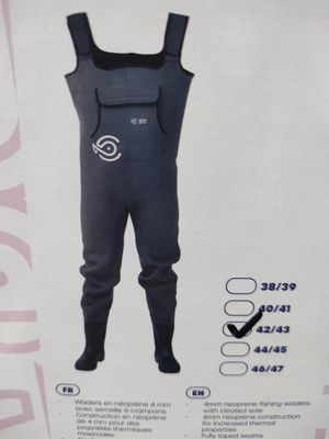 VADEADOR Waders Neopreno Thermo Protect - Suela Tacos - 42/43