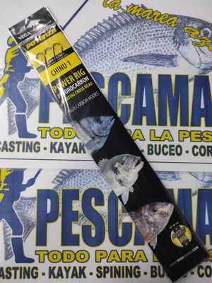 Anzuelo Bajo 3 Anzuelos Núm 1 - Fluorocarbon - 0.45/0.35 - Vega