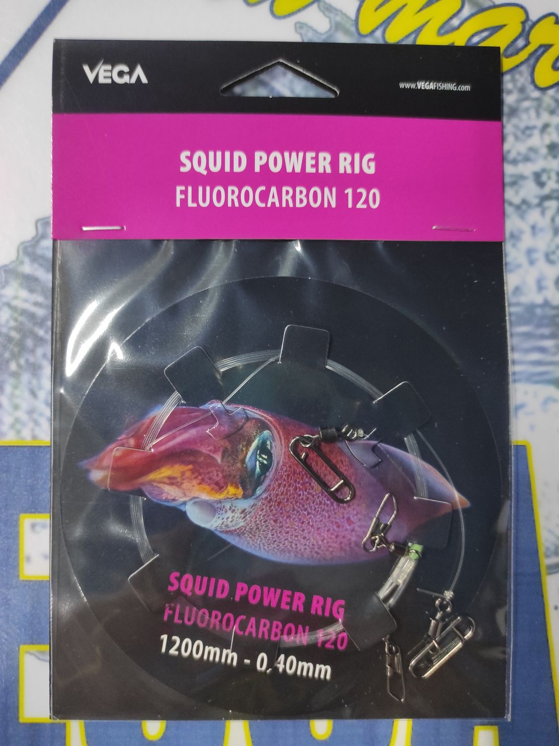 Bajo Squid Power Rig Fluorocarbon 120 - 1200mm / 0.40 - Calamar / Sepia